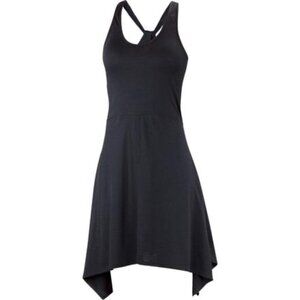 Ibex Carmen Dress Teal Blue Size Large